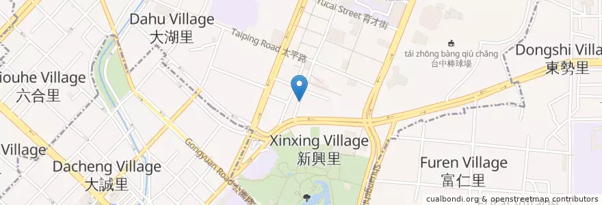 Mapa de ubicacion de 一中街狀元糕 en Tayvan, Taichung.