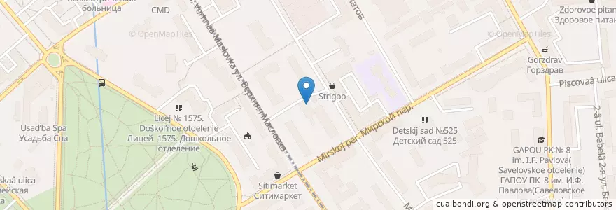 Mapa de ubicacion de Углеметбанк en Россия, Центральный Федеральный Округ, Москва, Северный Административный Округ, Район Аэропорт.