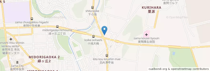 Mapa de ubicacion de ENEOS en 일본, 가나가와현, 座間市.