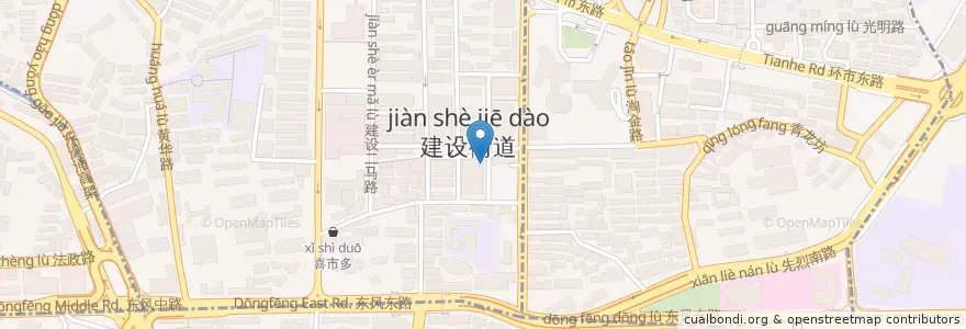 Mapa de ubicacion de 淼鑫猪肚鸡 en الصين, غوانغدونغ, 广州市, 越秀区, 华乐街道.