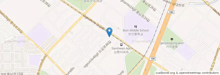 Mapa de ubicacion de 스타벅스 en Zuid-Korea, Seoel, 송파구, 가락2동.