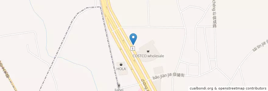 Mapa de ubicacion de 福懋加油站 en 台湾, 台湾省, 嘉義市, 嘉義県, 東区.