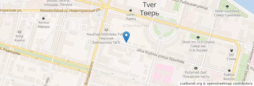 Mapa de ubicacion de ГБУЗ ДГКБ № 1 en Rusia, Distrito Federal Central, Óblast De Tver, Городской Округ Тверь, Калининский Район.