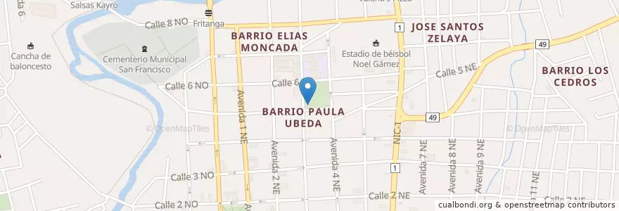 Mapa de ubicacion de Famous Bar en Nicaragua, Estelí, Estelí (Municipio), Estelí.