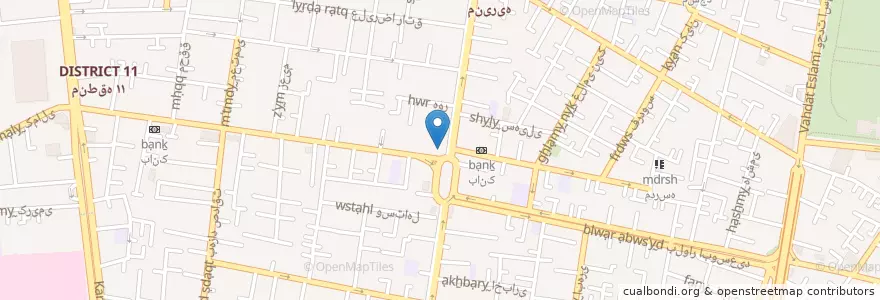 Mapa de ubicacion de آموزشگاه رانندگی en 伊朗, 德黑兰, شهرستان تهران, 德黑蘭, بخش مرکزی شهرستان تهران.
