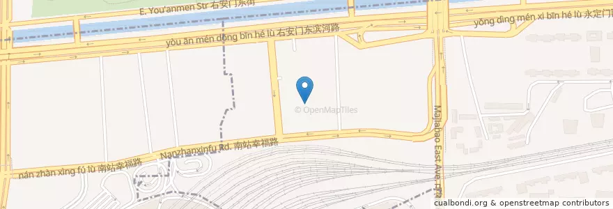 Mapa de ubicacion de Erenhot gare routière en 中国, 北京市, 河北省.