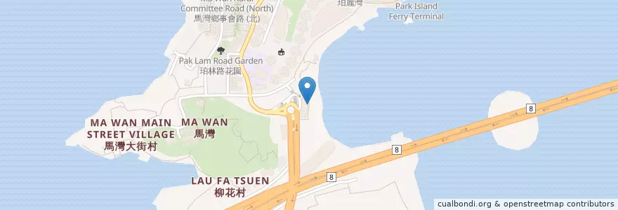 Mapa de ubicacion de Turkish style beach bar en China, Hongkong, Guangdong, New Territories, 荃灣區 Tsuen Wan District.