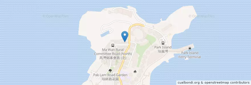 Mapa de ubicacion de Be different en Chine, Hong Kong, Guangdong, Nouveaux Territoires, 荃灣區 Tsuen Wan District.