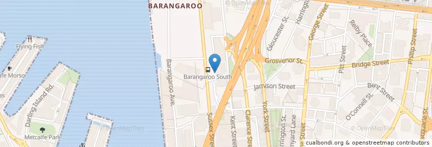 Mapa de ubicacion de Café di Stazi en Australie, Nouvelle Galles Du Sud, Sydney.
