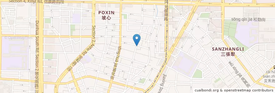 Mapa de ubicacion de 駱記小炒 en Tayvan, 新北市, Taipei, 大安區.