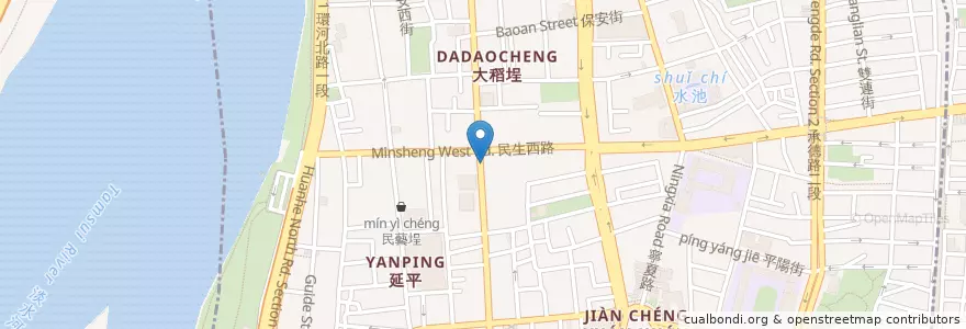 Mapa de ubicacion de 傻驢咖啡 en Taïwan, Nouveau Taipei, Taipei, 大同區.
