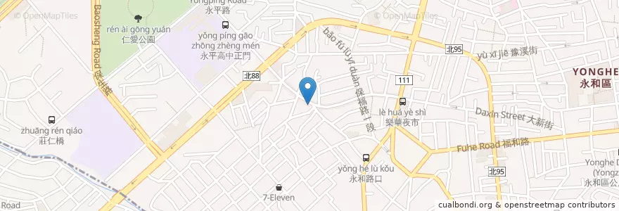 Mapa de ubicacion de Little Italy Café en 台湾, 新北市, 永和区.
