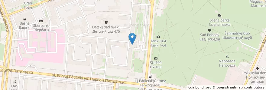 Mapa de ubicacion de Сбербанк, Челябинское отделение #8597 en Rusia, Уральский Федеральный Округ, Óblast De Cheliábinsk, Челябинский Городской Округ.