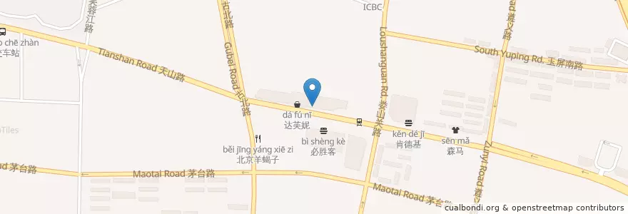 Mapa de ubicacion de Singapore Kitchen en Çin, Şanghay, Changning.