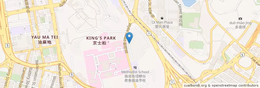 Mapa de ubicacion de L2 Carpark en Cina, Guangdong, Hong Kong, Kowloon, Nuovi Territori, 油尖旺區 Yau Tsim Mong District.