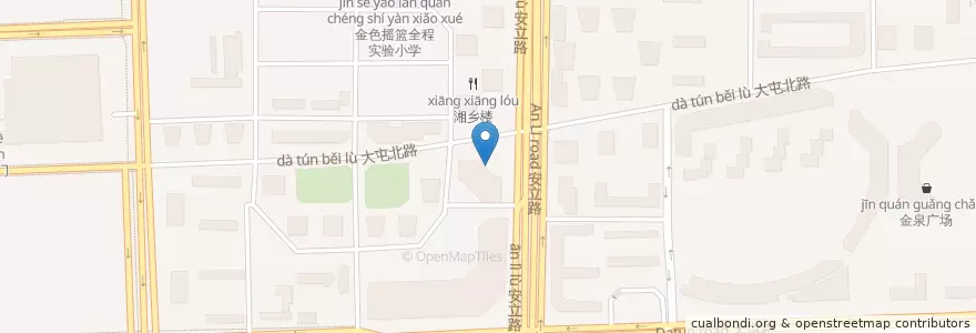 Mapa de ubicacion de 棒约翰 en 中国, 北京市, 河北省, 朝阳区.