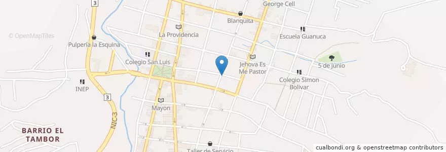Mapa de ubicacion de El Gran Café en Nicaragua, Matagalpa, Matagalpa (Municipio).