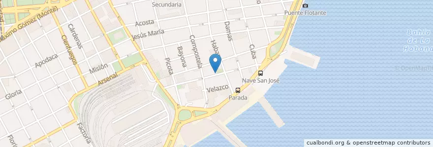 Mapa de ubicacion de AL Sarten en کوبا, La Habana.