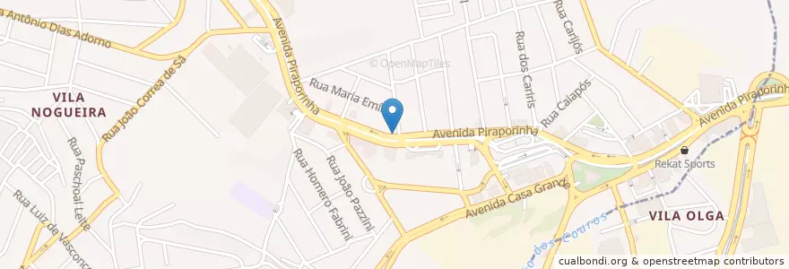 Mapa de ubicacion de Restaurante Feijão de Corda en البَرَازِيل, المنطقة الجنوبية الشرقية, ساو باولو, Região Geográfica Intermediária De São Paulo, Região Metropolitana De São Paulo, Região Imediata De São Paulo, Diadema.