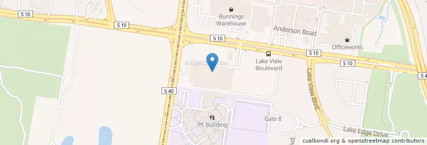 Mapa de ubicacion de Chemist Warehouse en Avustralya, Victoria, City Of Greater Dandenong.