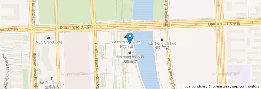 Mapa de ubicacion de Pizzahut en China, Beijing, Hebei, Chaoyang District.