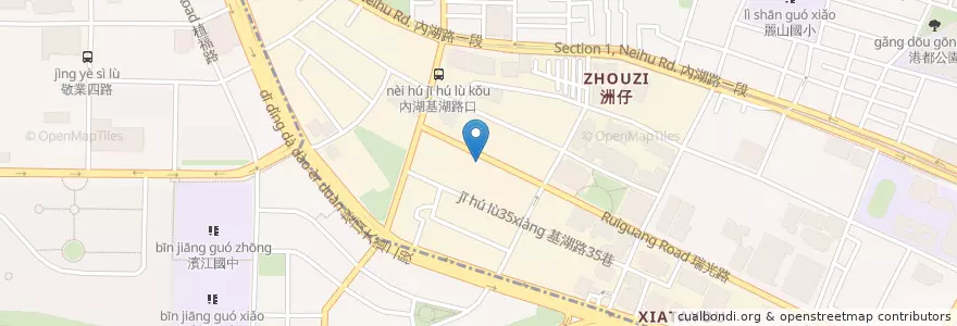 Mapa de ubicacion de 茉莉漢堡 en Taiwan, Neu-Taipeh, Taipeh, Neihu.