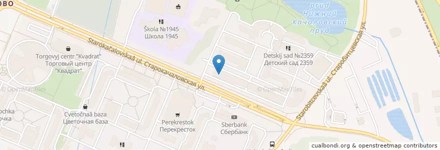 Mapa de ubicacion de 36.6 en روسيا, Центральный Федеральный Округ, Москва, Юго-Западный Административный Округ, Район Северное Бутово.