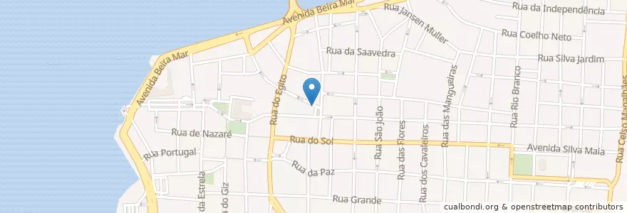 Mapa de ubicacion de hamburgueria en 巴西, 东北部, 马拉尼昂, Região Geográfica Intermediária De São Luís, Microrregião Da Aglomeração Urbana De São Luís, 圣路易斯.