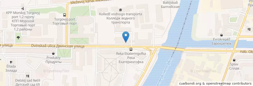 Mapa de ubicacion de Na kuhne en Россия, Северо-Западный Федеральный Округ, Ленинградская Область, Санкт-Петербург.