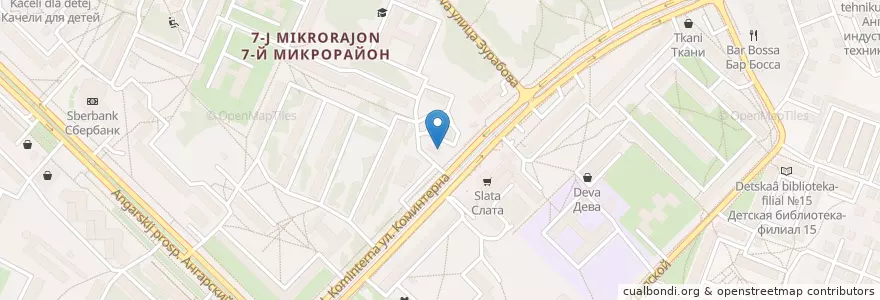 Mapa de ubicacion de Курумкан en روسيا, Сибирский Федеральный Округ, إركوتسك أوبلاست, Ангарский Городской Округ.