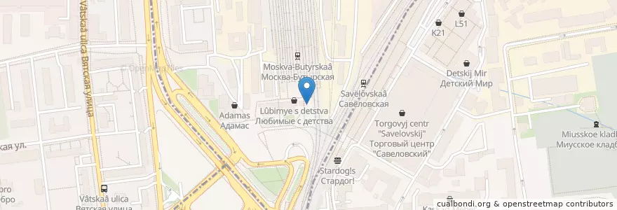 Mapa de ubicacion de One&Double en Rússia, Distrito Federal Central, Москва, Северо-Восточный Административный Округ, Бутырский Район.