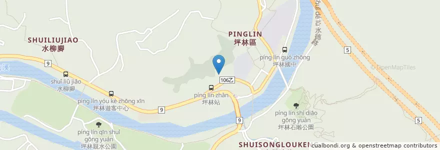 Mapa de ubicacion de 天主教堂 en Тайвань, Новый Тайбэй, 坪林區.