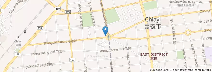 Mapa de ubicacion de 路易莎咖啡 en Тайвань, Тайвань, Цзяи, Цзяи.