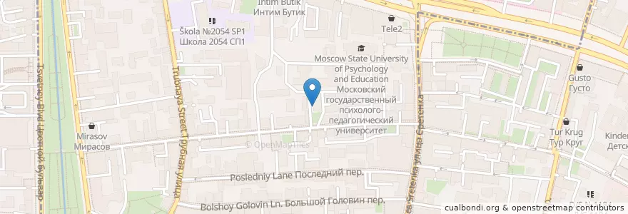 Mapa de ubicacion de 25:00 en Russland, Föderationskreis Zentralrussland, Moskau, Zentraler Verwaltungsbezirk, Мещанский Район.