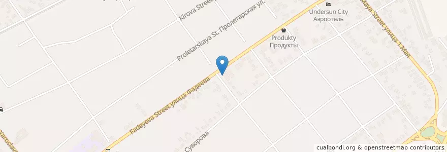 Mapa de ubicacion de Автомойка en 러시아, 남부연방관구, Краснодарский Край, Городской Округ Краснодар.
