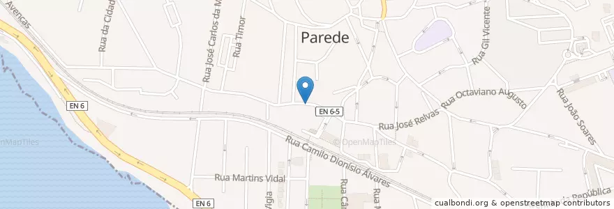Mapa de ubicacion de Estação Parede en ポルトガル, Área Metropolitana De Lisboa, Lisboa, Grande Lisboa, Cascais.