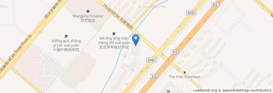 Mapa de ubicacion de 东亚银行 en 중국, 베이징시, 허베이성, 朝阳区 / Chaoyang.