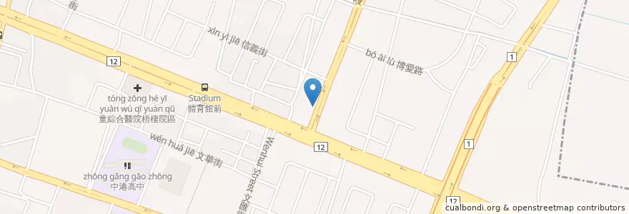 Mapa de ubicacion de 早午餐 en 臺灣, 臺中市, 梧棲區.