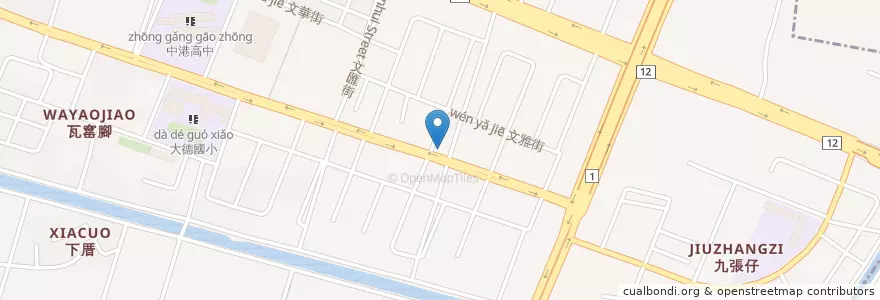 Mapa de ubicacion de 義德診所 en 臺灣, 臺中市, 梧棲區.