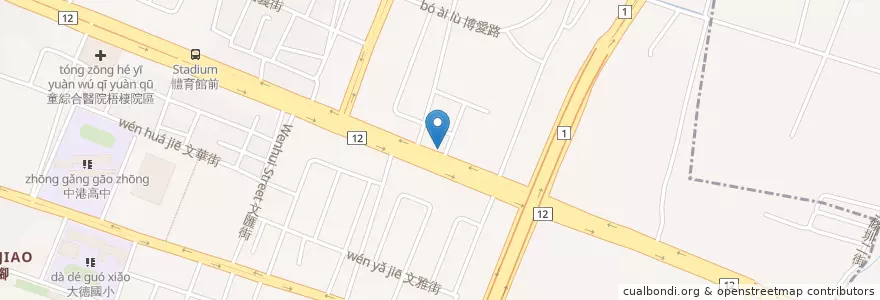 Mapa de ubicacion de 居酒屋 en 臺灣, 臺中市, 梧棲區.