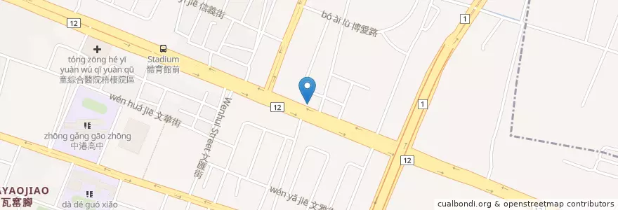 Mapa de ubicacion de 滷肉飯 en تايوان, تاي شانغ, 梧棲區.
