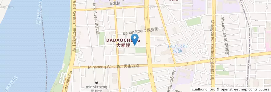 Mapa de ubicacion de 世界美食 en 臺灣, 新北市, 臺北市, 大同區.