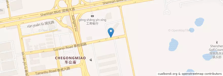 Mapa de ubicacion de 东亚银行 en 中国, 広東省, 深セン市, 福田区.