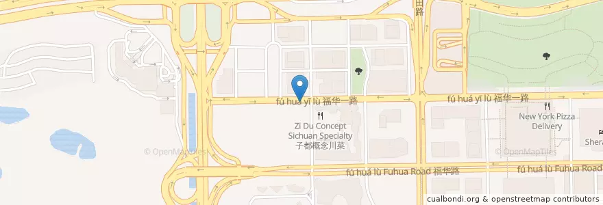 Mapa de ubicacion de 东亚银行 en چین, گوانگ‌دونگ, شنژن, 福田区.
