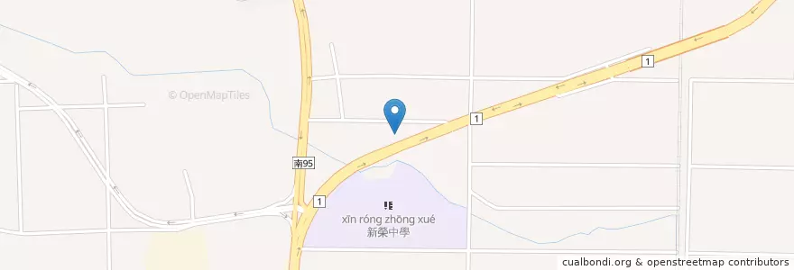 Mapa de ubicacion de 明聖宮 en Taïwan, Tainan, District De Liuying.