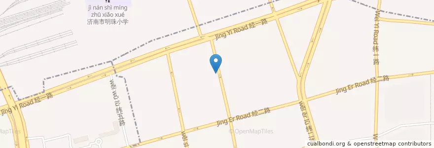Mapa de ubicacion de 楠楠餐厅 en 중국, 산둥성, 济南市, 天桥区, 大观园街道.
