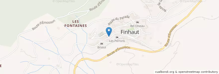 Mapa de ubicacion de Fontaine en Schweiz/Suisse/Svizzera/Svizra, Finhaut, Valais/Wallis, Saint-Maurice, Finhaut.