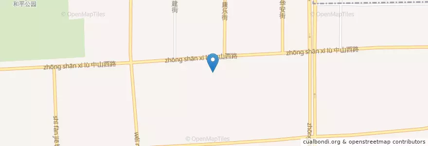 Mapa de ubicacion de Industrial Bank en China, Hebei, Shijiazhuang City, Qiaoxi District, Weiming Subdistrict.