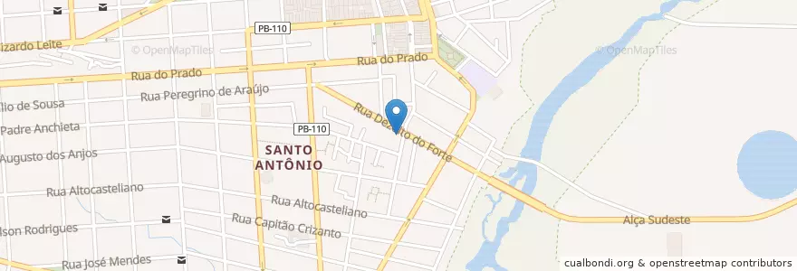 Mapa de ubicacion de Ericko Sousa Informática e celulares en ブラジル, 北東部地域, パライバ, Região Metropolitana De Patos, Região Geográfica Intermediária De Patos, Região Geográfica Imediata De Patos, Patos.