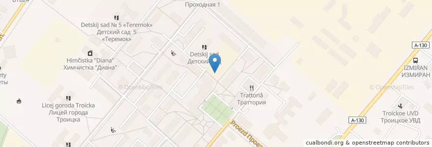 Mapa de ubicacion de Истоки en Rusia, Центральный Федеральный Округ, Москва, Троицкий Административный Округ, Городской Округ Троицк.